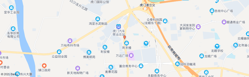 东莞稔岗村_公交站地图_东莞公交_妙搜公交查询2024