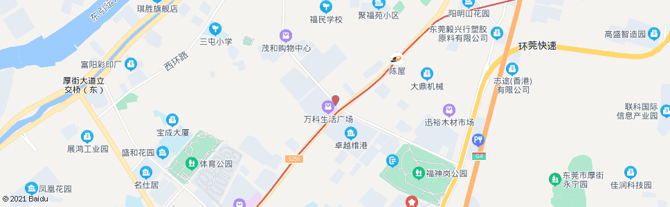 东莞莞太路厚道路口(道滘路口)_公交站地图_东莞公交_妙搜公交查询2024