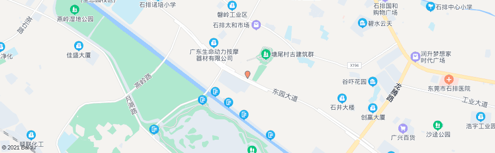 东莞塘尾市场_公交站地图_东莞公交_妙搜公交查询2024