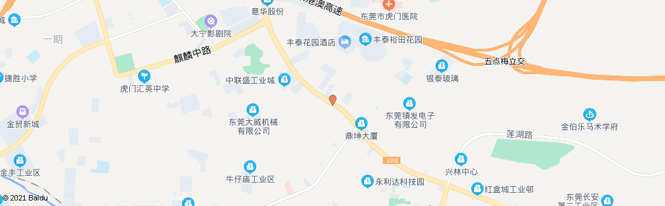 东莞厦边村_公交站地图_东莞公交_妙搜公交查询2024