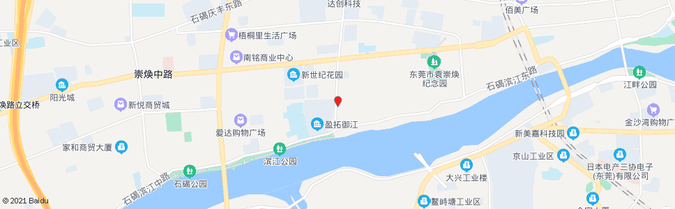 东莞水南脉洲村_公交站地图_东莞公交_妙搜公交查询2024