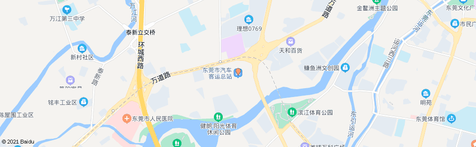 东莞东莞市汽车总站(站外)_公交站地图_东莞公交_妙搜公交查询2024