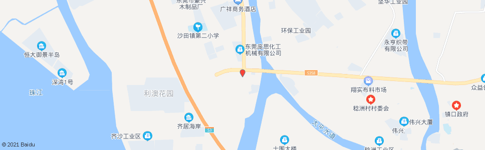 东莞齐沙市场(齐沙路口)_公交站地图_东莞公交_妙搜公交查询2024