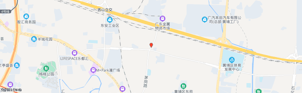 广州茅岗市场_公交站地图_广州公交_妙搜公交查询2024