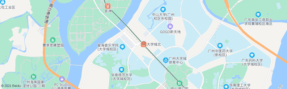 广州地铁大学城北站_公交站地图_广州公交_妙搜公交查询2024