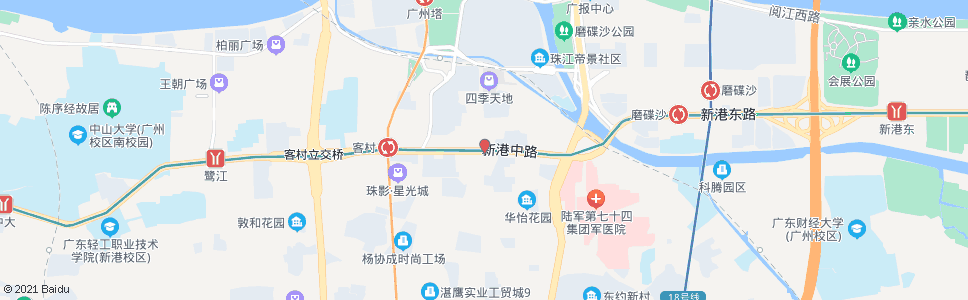 广州赤岗路口_公交站地图_广州公交_妙搜公交查询2024