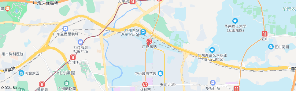 广州黄海路_公交站地图_广州公交_妙搜公交查询2024
