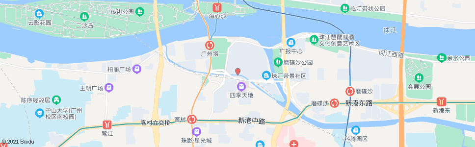 广州珠江帝景酒店_公交站地图_广州公交_妙搜公交查询2024