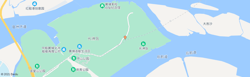 广州长洲岛小学_公交站地图_广州公交_妙搜公交查询2024