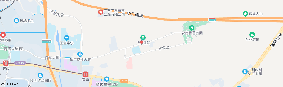 广州萝峰村_公交站地图_广州公交_妙搜公交查询2024