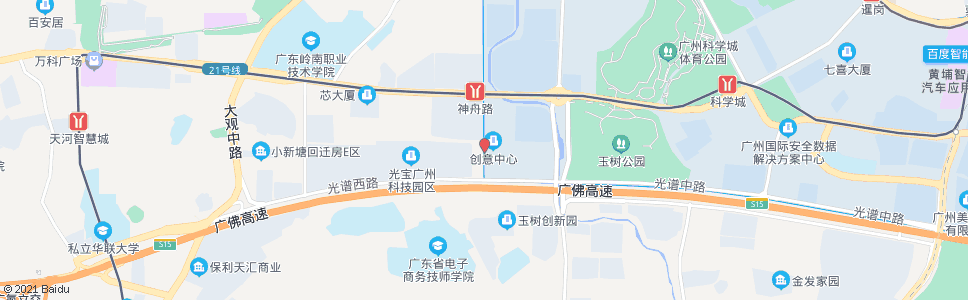 广州科学城彩频路总站_公交站地图_广州公交_妙搜公交查询2024