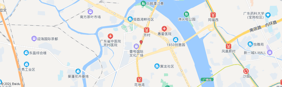 广州花地大道北(花地湾)_公交站地图_广州公交_妙搜公交查询2024