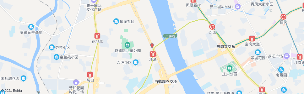 广州鹤洞新村_公交站地图_广州公交_妙搜公交查询2024