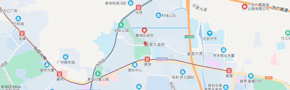 广州萝岗市民广场_公交站地图_广州公交_妙搜公交查询2024