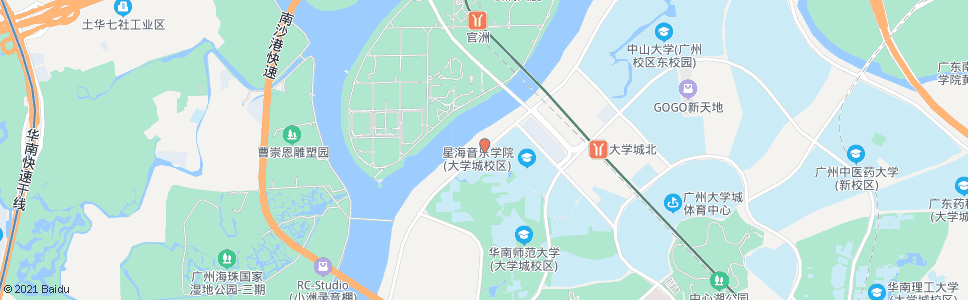 广州华师正门_公交站地图_广州公交_妙搜公交查询2024