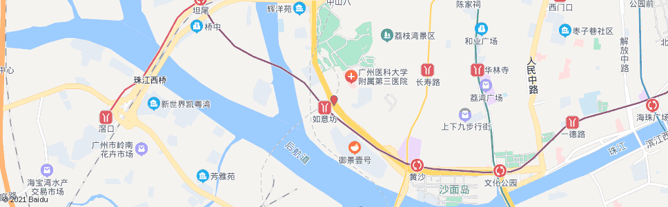 广州多宝路(黄沙大道口)_公交站地图_广州公交_妙搜公交查询2024