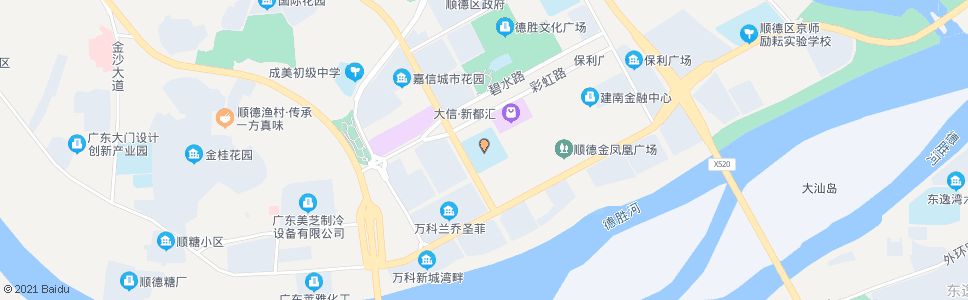 广州顺德一中德胜学校_公交站地图_广州公交_妙搜公交查询2025