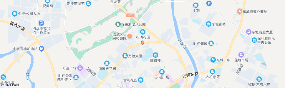 清远松鹤街口_公交站地图_清远公交_妙搜公交查询2025