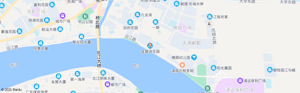 清远金碧湾花园_公交站地图_清远公交_妙搜公交查询2025