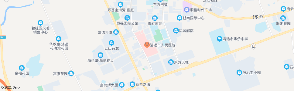 清远城区人民医院_公交站地图_清远公交_妙搜公交查询2025