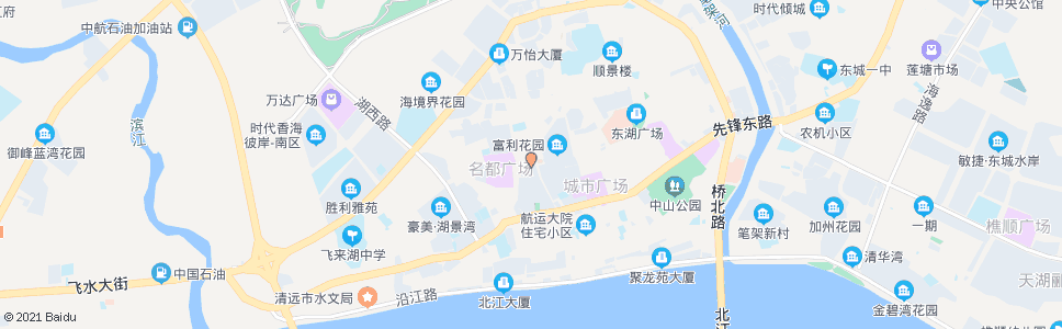 清远西门街路口_公交站地图_清远公交_妙搜公交查询2025