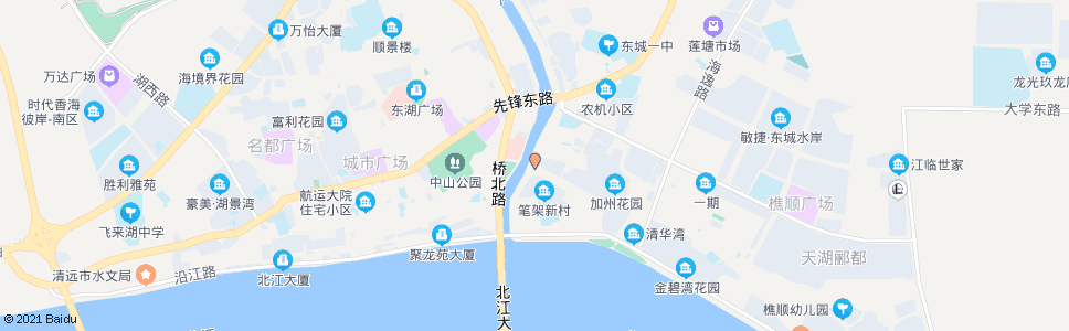 清远笔架中路_公交站地图_清远公交_妙搜公交查询2025