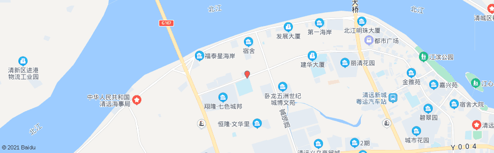 清远新北江小学_公交站地图_清远公交_妙搜公交查询2025