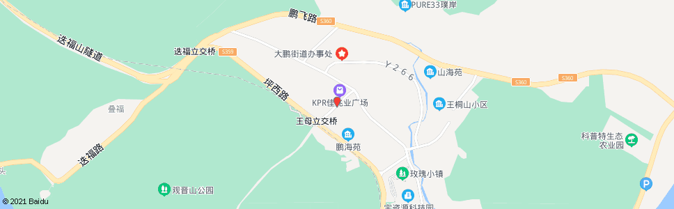 深圳岭澳新村_公交站地图_深圳公交_妙搜公交查询2025