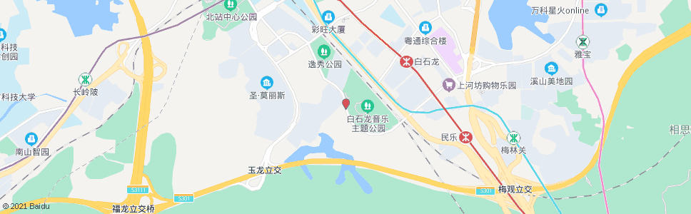 深圳逸秀新村_公交站地图_深圳公交_妙搜公交查询2024