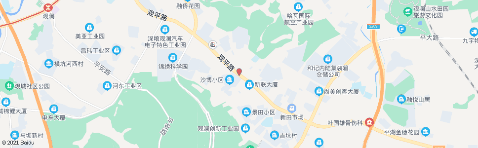 深圳麒麟工业大道路口_公交站地图_深圳公交_妙搜公交查询2024