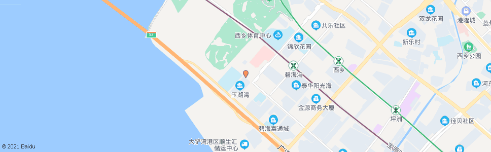 深圳西乡中学_公交站地图_深圳公交_妙搜公交查询2024