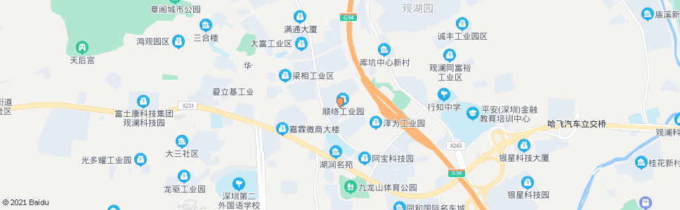 深圳新海洋工业园_公交站地图_深圳公交_妙搜公交查询2024