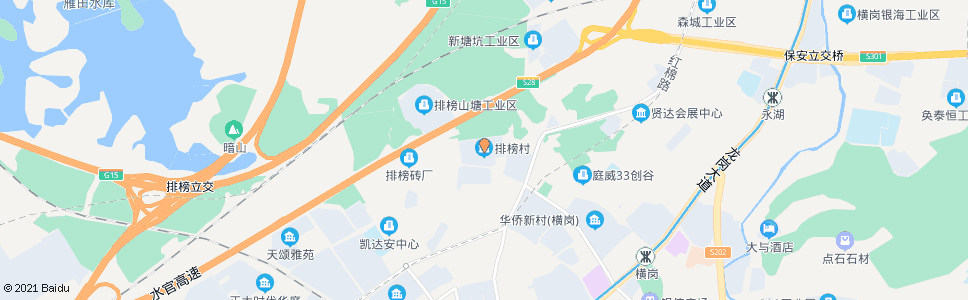 深圳排榜新村_公交站地图_深圳公交_妙搜公交查询2024