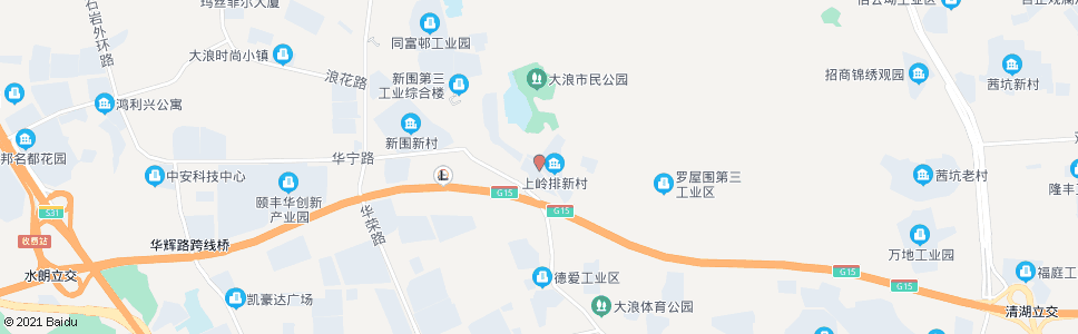 深圳上岭排新村_公交站地图_深圳公交_妙搜公交查询2025