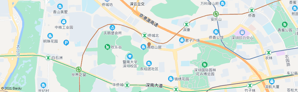 深圳华侨城医院_公交站地图_深圳公交_妙搜公交查询2025