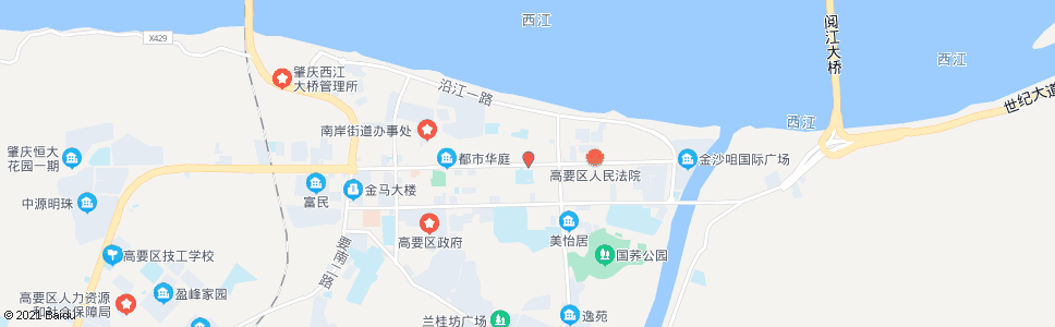 肇庆南岸中学_公交站地图_肇庆公交_妙搜公交查询2024