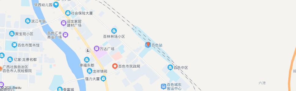 百色火车站进站大道路口_公交站地图_百色公交_妙搜公交查询2024