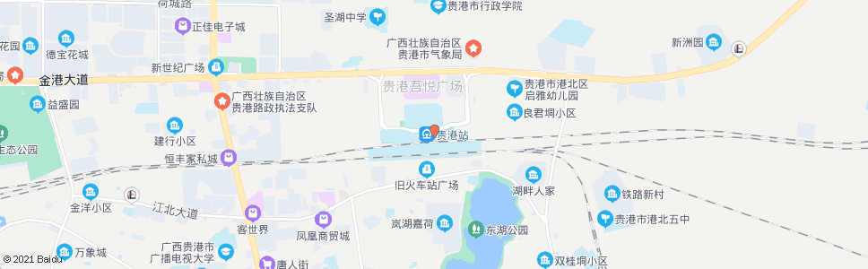 贵港火车站出口_公交站地图_贵港公交_妙搜公交查询2025