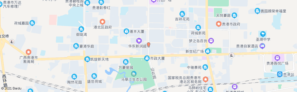 贵港德宝商城_公交站地图_贵港公交_妙搜公交查询2025