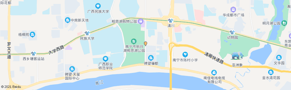 南宁相思湖农贸市场_公交站地图_南宁公交_妙搜公交查询2024