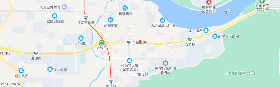 南宁五象团结路口_公交站地图_南宁公交_妙搜公交查询2025