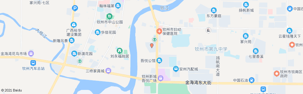 钦州长荣新城_公交站地图_钦州公交_妙搜公交查询2025