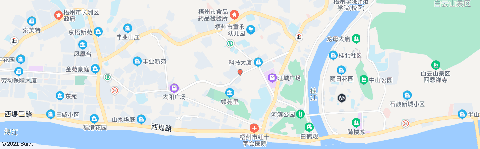 梧州蝶山二路(技交站)_公交站地图_梧州公交_妙搜公交查询2025