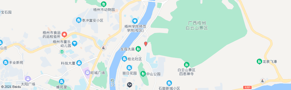 梧州白云山公园_公交站地图_梧州公交_妙搜公交查询2025