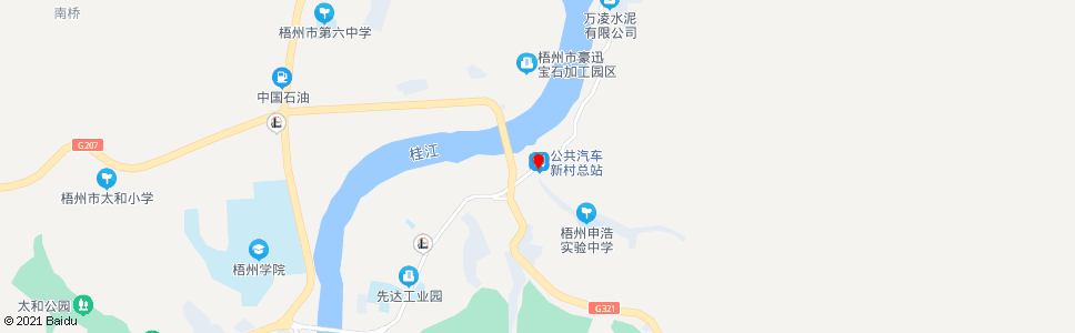 梧州新村_公交站地图_梧州公交_妙搜公交查询2025