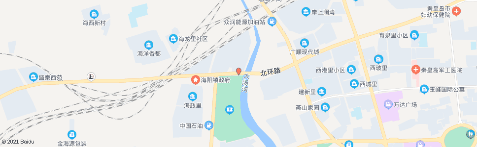 秦皇岛海阳大桥(北环路)_公交站地图_秦皇岛公交_妙搜公交查询2024