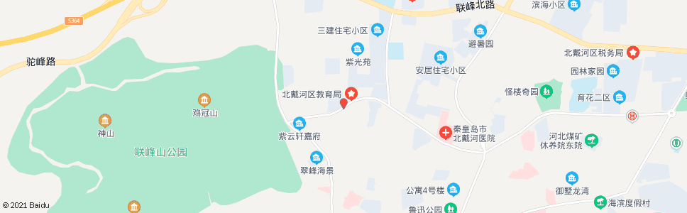 秦皇岛北岭三区_公交站地图_秦皇岛公交_妙搜公交查询2024