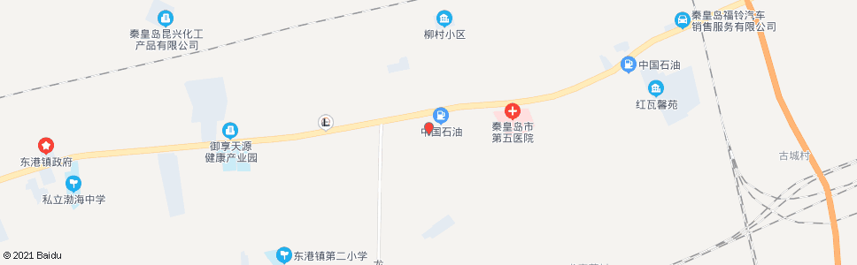 秦皇岛中心庄(秦山公路)_公交站地图_秦皇岛公交_妙搜公交查询2024