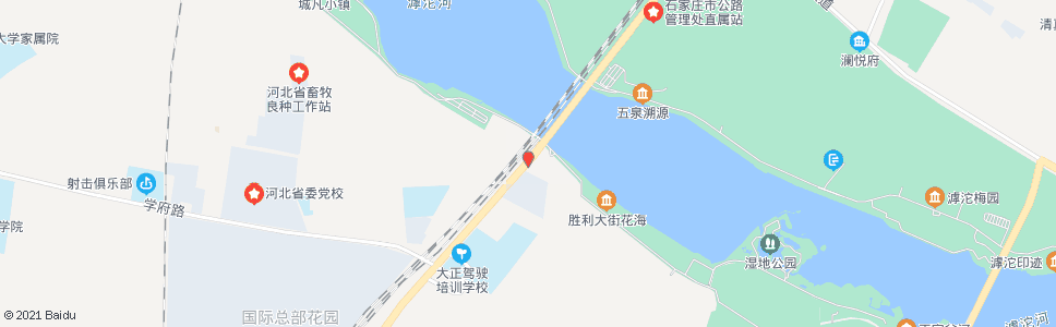 石家庄滹沱河南岸(河心岛)_公交站地图_石家庄公交_妙搜公交查询2024