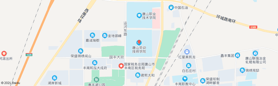 唐山劳动技师学校_公交站地图_唐山公交_妙搜公交查询2024